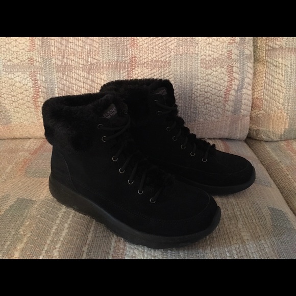 Skechers On-The-Go Winter Chill Suede Boots - Picture 1 of 6